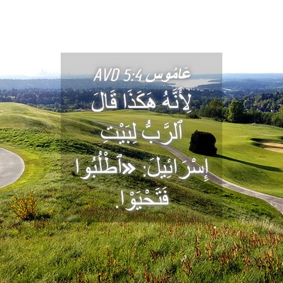 Picture 04 - عَامُوس 5:4 AVD - لِأَنَّهُ هَكَذَا قَالَ - Bible Verse Picture