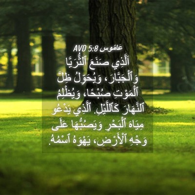 Picture 04 - عَامُوس 5:8 AVD - اَلَّذِي صَنَعَ - Bible Verse Picture