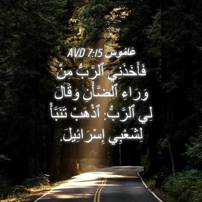 Picture 04 - عَامُوس 7:15 AVD - فَأَخَذَنِي ٱلرَّبُّ مِنْ - Bible Verse Picture