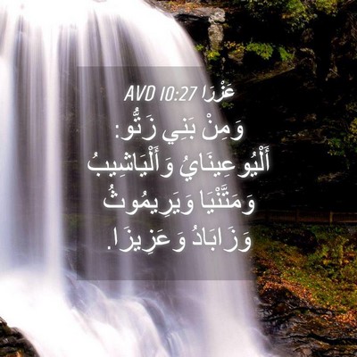 Picture 04 - عَزْرَا 10:27 AVD - وَمِنْ بَنِي زَتُّو: - Bible Verse Picture
