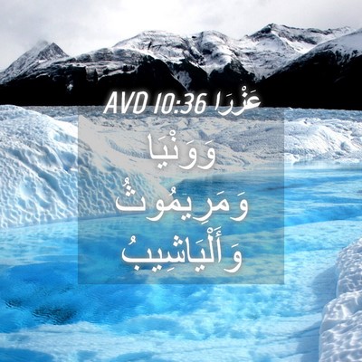 Picture 04 - عَزْرَا 10:36 AVD - وَوَنْيَا وَمَرِيمُوثُ - Bible Verse Picture