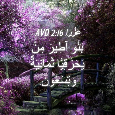 Picture 04 - عَزْرَا 2:16 AVD - بَنُو آطِيرَ مِنْ - Bible Verse Picture