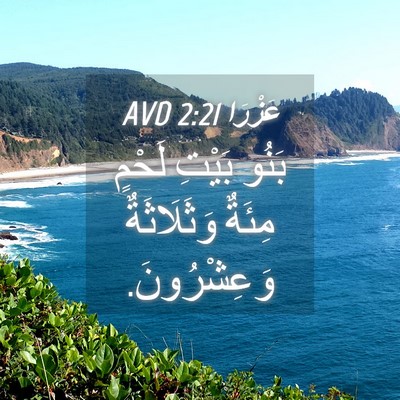 Picture 04 - عَزْرَا 2:21 AVD - بَنُو بَيْتِ لَحْمٍ مِئَةٌ - Bible Verse Picture