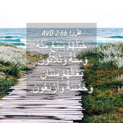 Picture 04 - عَزْرَا 2:66 AVD - خَيْلُهُمْ سَبْعُ مِئَةٍ - Bible Verse Picture