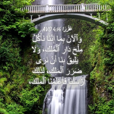 Picture 04 - عَزْرَا 4:14 AVD - وَٱلْآنَ بِمَا إِنَّنَا - Bible Verse Picture