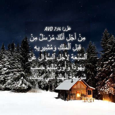 Picture 04 - عَزْرَا 7:14 AVD - مِنْ أَجْلِ أَنَّكَ - Bible Verse Picture