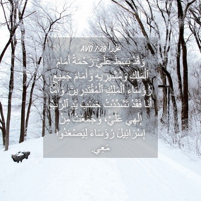 Picture 04 - عَزْرَا 7:28 AVD - وَقَدْ بَسَطَ عَلَيَّ - Bible Verse Picture