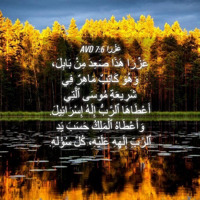 Picture 04 - عَزْرَا 7:6 AVD - عَزْرَا هَذَا صَعِدَ مِنْ - Bible Verse Picture