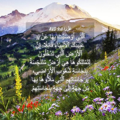 Picture 04 - عَزْرَا 9:11 AVD - ٱلَّتِي أَوْصَيْتَ بِهَا - Bible Verse Picture