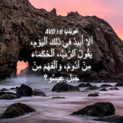 Picture 04 - عُوبَدْيَا 1:8 AVD - أَلَا أُبِيدُ فِي ذَلِكَ - Bible Verse Picture