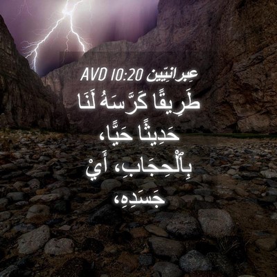 Picture 04 - عِبرانِيّين 10:20 AVD - طَرِيقًا كَرَّسَهُ لَنَا - Bible Verse Picture