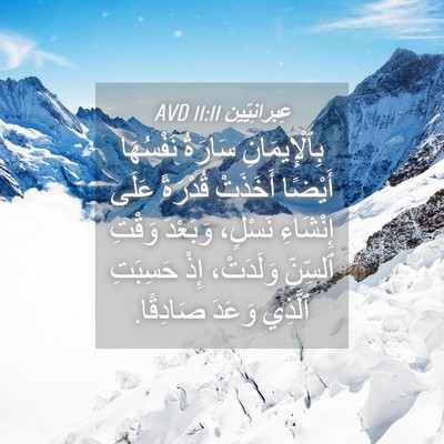 Picture 04 - عِبرانِيّين 11:11 AVD - بِٱلْإِيمَانِ سَارَةُ - Bible Verse Picture