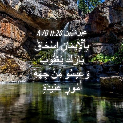 Picture 04 - عِبرانِيّين 11:20 AVD - بِٱلْإِيمَانِ إِسْحَاقُ - Bible Verse Picture
