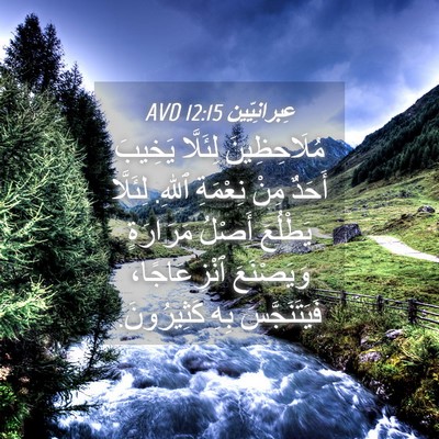 Picture 04 - عِبرانِيّين 12:15 AVD - مُلَاحِظِينَ لِئَلَّا - Bible Verse Picture