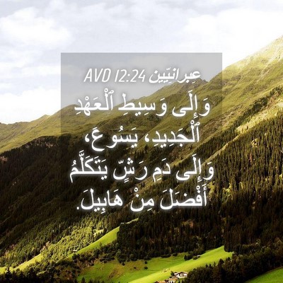 Picture 04 - عِبرانِيّين 12:24 AVD - وَإِلَى وَسِيطِ ٱلْعَهْدِ - Bible Verse Picture