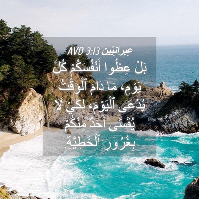 Picture 04 - عِبرانِيّين 3:13 AVD - بَلْ عِظُوا أَنْفُسَكُمْ - Bible Verse Picture