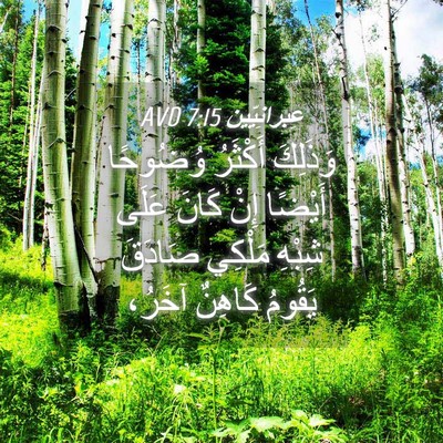 Picture 04 - عِبرانِيّين 7:15 AVD - وَذَلِكَ أَكْثَرُ - Bible Verse Picture