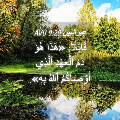 Picture 04 - عِبرانِيّين 9:20 AVD - قَائِلًا: «هَذَا هُوَ دَمُ - Bible Verse Picture
