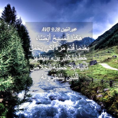 Picture 04 - عِبرانِيّين 9:28 AVD - هَكَذَا ٱلْمَسِيحُ - Bible Verse Picture