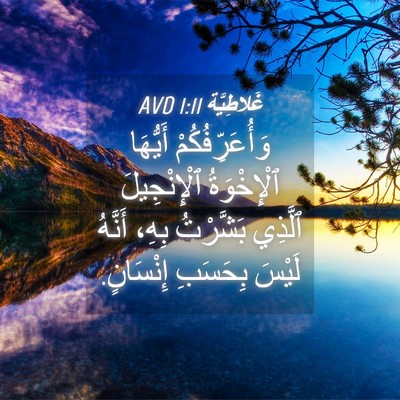 Picture 04 - غَلاطِيَّة 1:11 AVD - وَأُعَرِّفُكُمْ أَيُّهَا - Bible Verse Picture
