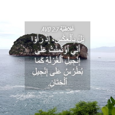 Picture 04 - غَلاطِيَّة 2:7 AVD - بَلْ بِٱلْعَكْسِ، إِذْ - Bible Verse Picture