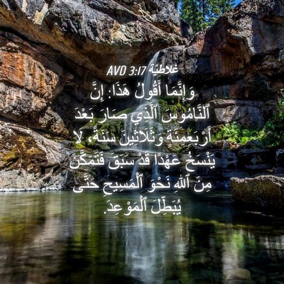 Picture 04 - غَلاطِيَّة 3:17 AVD - وَإِنَّمَا أَقُولُ هَذَا: - Bible Verse Picture