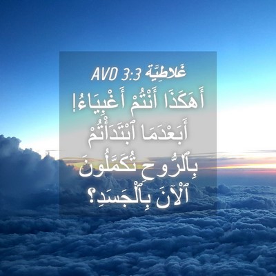 Picture 04 - غَلاطِيَّة 3:3 AVD - أَهَكَذَا أَنْتُمْ - Bible Verse Picture
