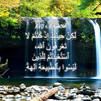 Picture 04 - غَلاطِيَّة 4:8 AVD - لَكِنْ حِينَئِذٍ إِذْ - Bible Verse Picture