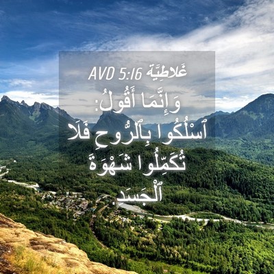 Picture 04 - غَلاطِيَّة 5:16 AVD - وَإِنَّمَا أَقُولُ: - Bible Verse Picture