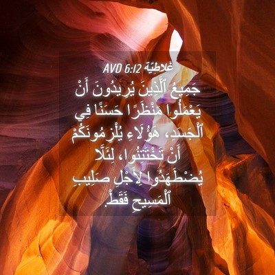 Picture 04 - غَلاطِيَّة 6:12 AVD - جَمِيعُ ٱلَّذِينَ - Bible Verse Picture