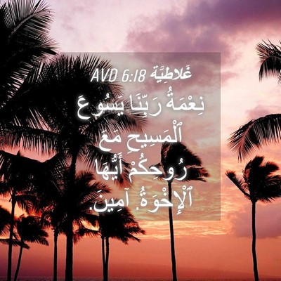 Picture 04 - غَلاطِيَّة 6:18 AVD - نِعْمَةُ رَبِّنَا يَسُوعَ - Bible Verse Picture