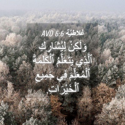 Picture 04 - غَلاطِيَّة 6:6 AVD - وَلَكِنْ لِيُشَارِكِ - Bible Verse Picture