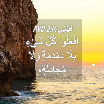 Picture 04 - فِيلِبِّي 2:14 AVD - اِفْعَلُوا كُلَّ شَيْءٍ - Bible Verse Picture