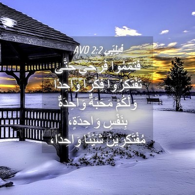 Picture 04 - فِيلِبِّي 2:2 AVD - فَتَمِّمُوا فَرَحِي - Bible Verse Picture