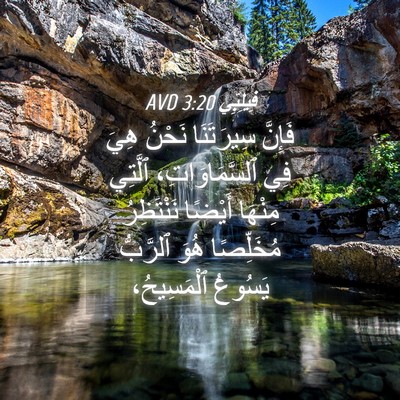 Picture 04 - فِيلِبِّي 3:20 AVD - فَإِنَّ سِيرَتَنَا نَحْنُ - Bible Verse Picture