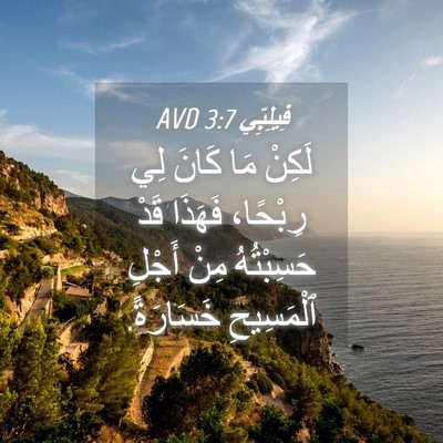 Picture 04 - فِيلِبِّي 3:7 AVD - لَكِنْ مَا كَانَ لِي - Bible Verse Picture