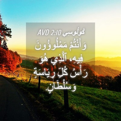 Picture 04 - كُولُوسِي 2:10 AVD - وَأَنْتُمْ مَمْلُوؤُونَ - Bible Verse Picture
