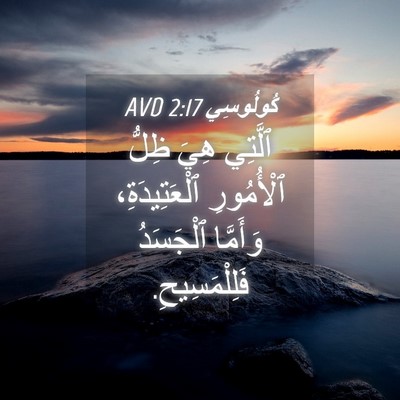 Picture 04 - كُولُوسِي 2:17 AVD - ٱلَّتِي هِيَ ظِلُّ - Bible Verse Picture