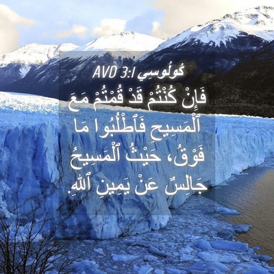 Picture 04 - كُولُوسِي 3:1 AVD - فَإِنْ كُنْتُمْ قَدْ - Bible Verse Picture