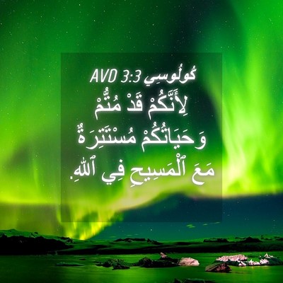Picture 04 - كُولُوسِي 3:3 AVD - لِأَنَّكُمْ قَدْ مُتُّمْ - Bible Verse Picture