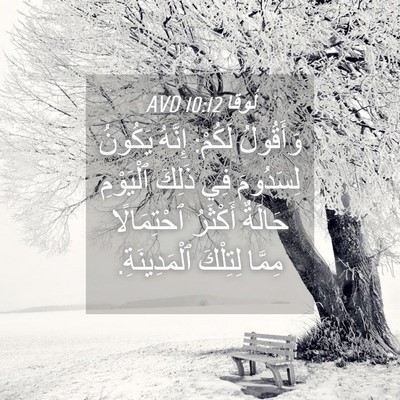 Picture 04 - لُوقا 10:12 AVD - وَأَقُولُ لَكُمْ: إِنَّهُ - Bible Verse Picture