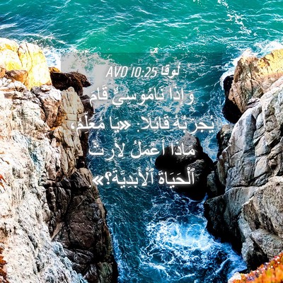 Picture 04 - لُوقا 10:25 AVD - وَإِذَا نَامُوسِيٌّ قَامَ - Bible Verse Picture