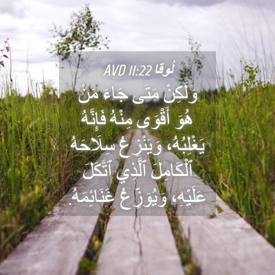 Picture 04 - لُوقا 11:22 AVD - وَلَكِنْ مَتَى جَاءَ مَنْ - Bible Verse Picture