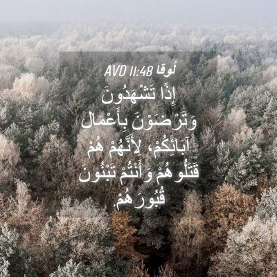 Picture 04 - لُوقا 11:48 AVD - إِذًا تَشْهَدُونَ - Bible Verse Picture