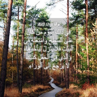Picture 04 - لُوقا 17:31 AVD - فِي ذَلِكَ ٱلْيَوْمِ مَنْ - Bible Verse Picture
