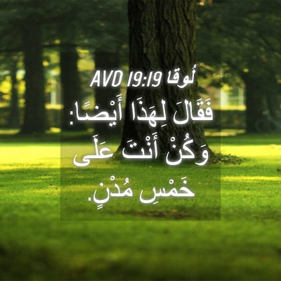 Picture 04 - لُوقا 19:19 AVD - فَقَالَ لِهَذَا أَيْضًا: - Bible Verse Picture