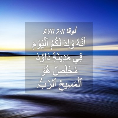 Picture 04 - لُوقا 2:11 AVD - أَنَّهُ وُلِدَ لَكُمُ - Bible Verse Picture