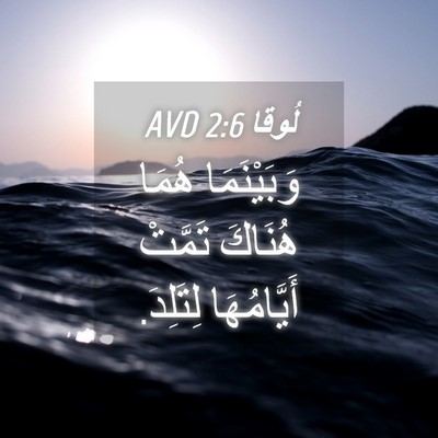 Picture 04 - لُوقا 2:6 AVD - وَبَيْنَمَا هُمَا هُنَاكَ - Bible Verse Picture
