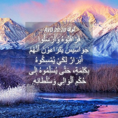 Picture 04 - لُوقا 20:20 AVD - فَرَاقَبُوهُ وَأَرْسَلُوا - Bible Verse Picture
