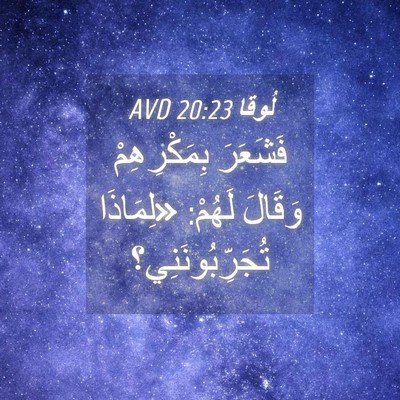 Picture 04 - لُوقا 20:23 AVD - فَشَعَرَ بِمَكْرِهِمْ - Bible Verse Picture